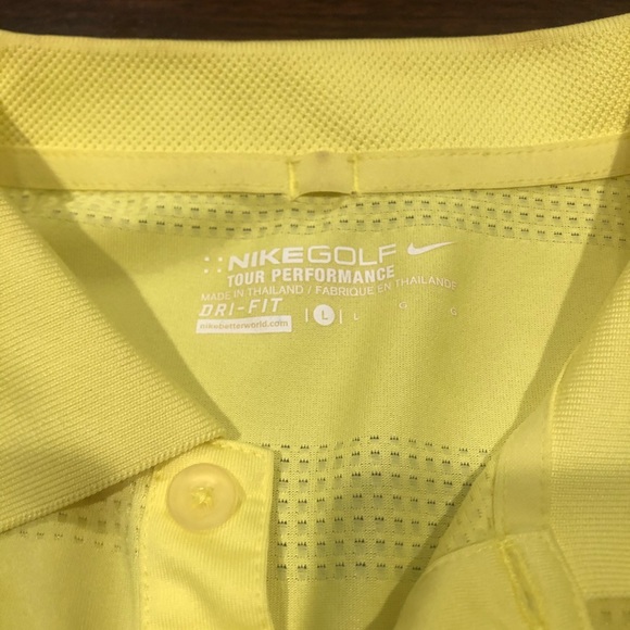 Bright Yellow Nike Polo - Picture 2 of 4